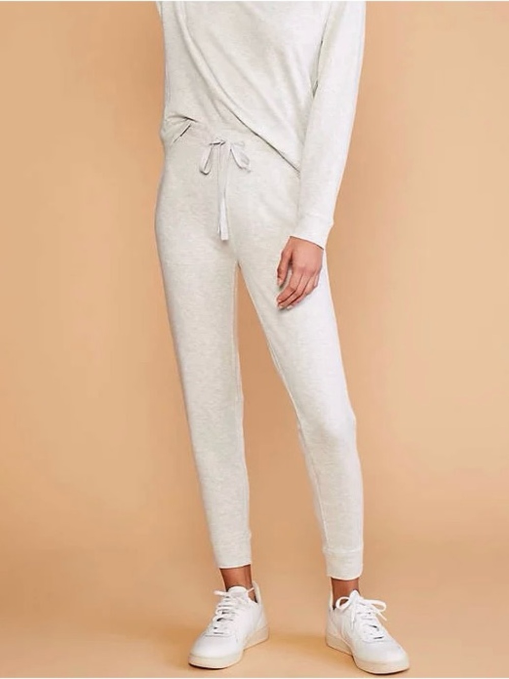 Lou & Grey Fleece Joggers Sweatpants Soft Heathered Gray Small Rare